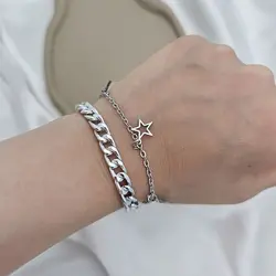 دستبند دو ردیف ستاره کد 0202 &raquo; فروشگاه خط گالری