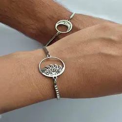 دستبند ماه و خورشید حک &raquo; فروشگاه خط گالری