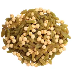 نخودچی خام و کشمش فله مقدار 100 گرم