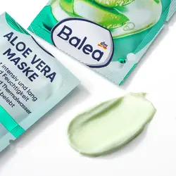 ماسک صورت آلوئه ورا ۱۶ میلی لیتر.Balea Gesichtsmaske Aloe Vera (2x8 ml), 16 ml