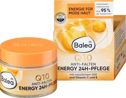 کرم صورت Q10 ضد چروک مراقبت 24 ساعته 50 میلی لیتر.Balea Gesichtscreme Q10 Anti-Falten Energy 24H-Pflege, 50 ml