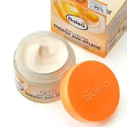 کرم صورت Q10 ضد چروک مراقبت 24 ساعته 50 میلی لیتر.Balea Gesichtscreme Q10 Anti-Falten Energy 24H-Pflege, 50 ml