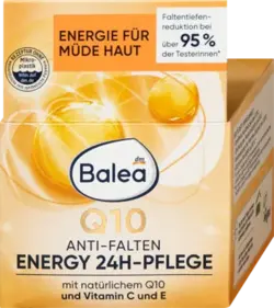 کرم صورت Q10 ضد چروک مراقبت 24 ساعته 50 میلی لیتر.Balea Gesichtscreme Q10 Anti-Falten Energy 24H-Pflege, 50 ml