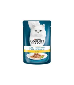 پوچ گربه بالغ گورمت طعم مرغ و گوشت و ماهی