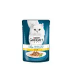 پوچ گربه بالغ گورمت طعم مرغ و گوشت و ماهی