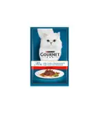 پوچ گربه بالغ گورمت طعم مرغ و گوشت و ماهی