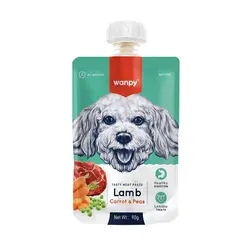 پودینگ سگ ونپی با طعم گوشت بره و هویج