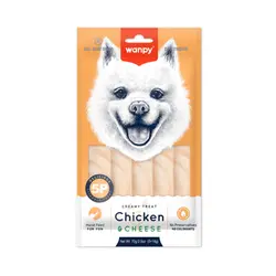 بستنی سگ ونپی با طعم مرغ و پنیر Wanpy Dog Creamy Treat With Chicken And Cheese