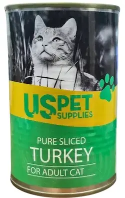 کنسرو گربه نچرال US PET طعم بوقلمون