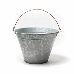 سطل بنایی گالوانیزه پرسی 25 یک تیکه سورین گلدیس