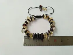 دستبند سیترین و گارنت (کد 608)