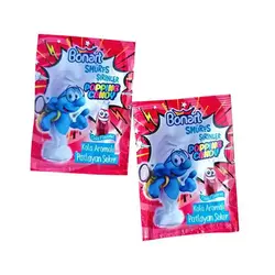 آب نبات جرقه ای بونارت BONART SMURFS با طعم توت فرنگی 4 گرم