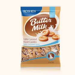 آبنبات شیری کره ای روشن ROSHEN Butter Milk با طعم کارامل