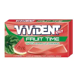 آدامس ویویدنت VIVIDENT FRUIT TIME با طعم هندوانه بسته 14 عددی