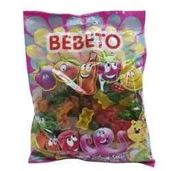 پاستیل مخلوط میوه ای ببتو Bebeto با طرح خرسی درشت 1000 گرم
