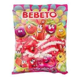 پاستیل مخلوط میوه ای ببتو Bebeto با طرح دندان 1000 گرم