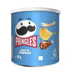 چیپس انگلیسی پرینگلز اصل Pringles Salt &amp; Vinegar نمک و سرکه 40 گرم