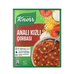 سوپ آماده کنور KNORR ANALI KIZLI بلغور گوشت چرخ کرده با کوفته و نخود 70 گرم