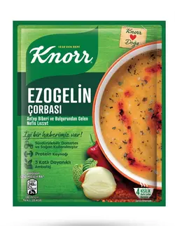 سوپ آماده کنور KNORR ezogelin دال عدس و بلغور 74 گرمی