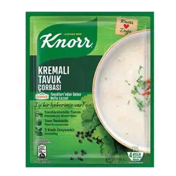 سوپ خامه ای آماده کنور Knorr Kremali Tavuk با طعم مرغ 65 گرم