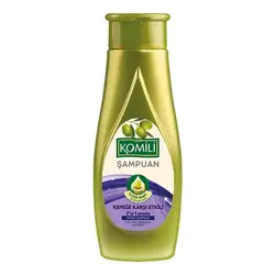 شامپو سر 2 در 1 کومیلی KOMILI Kepege Karsi Etkili ضد شوره حاوی روغن زیتون و نرم کننده 500میل