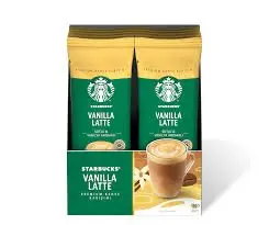 قهوه فوری STARBUCKS VANILLA LATTE وانیل لاته استارباکس بسته 10 ساشه ای