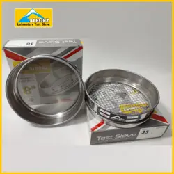 الک آزمایشگاهی 8 اینچ تمام استیل سایز  1/2 3 _ 5.6 میلی متر