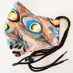 ماسک تزیینی مدل طاووس کد 01