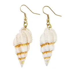 گوشواره زنانه ماه فام طرح صدف کد ER103