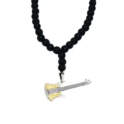 گردنبند مردانه طرح گیتار کد GM-011
