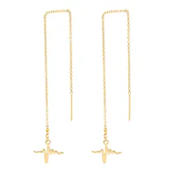  گوشواره زنانه بهارگالری طرح ضربان کد 207098