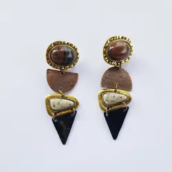 گوشواره زنانه مدل مثلث و دایره