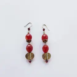 گوشواره زنانه مدل دو گوی 