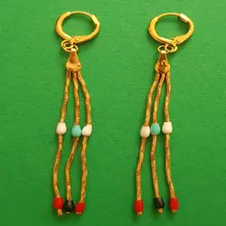 گوشواره دخترانه مدل مینا کاری رنگی رنگی