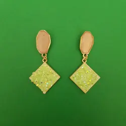 گوشواره زنانه مدل بیضی و لوزی