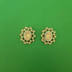 گوشواره زنانه مدل بیضی 013