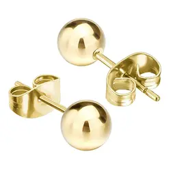 گوشواره میخی طرح توپی مدل 658 سایز 5 *558