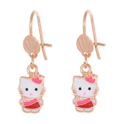 گوشواره طرح کیتی کد GO1144 تک سایز