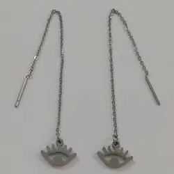 گوشواره زنانه مدل بخیه کد eye111