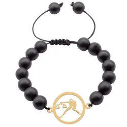 دستبند زنانه بهارگالری طرح ماه مهر کد 202077