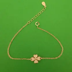 دستبند زنانه مدل گل 4 پر