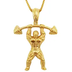 گردنبند زنانه طرح وزنه برداری مدل G132