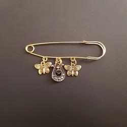 سنجاق سینه زنانه مدل پروانه