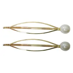 گیره مو زنانه طرح مروارید کد 11 بسته دو عددی تک سایز