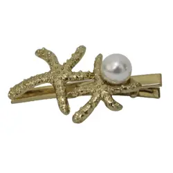 گیره مو زنانه طرح ستاره دریایی مدل 60