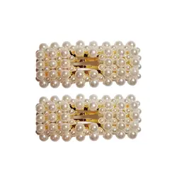 گیره مو زنانه مدل مستطیل مجموعه 2 عددی