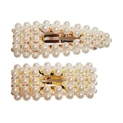 گیره مو زنانه مدل مثلث و مستطیل بسته 2 عددی