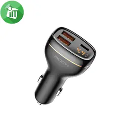 شارژر فندکی ۶۰ وات راک c301