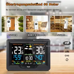 ایستگاه هواشناسی فانجو – Fanju مدل FJ3383C – پیش بینی آب و هوا، دما، رطوبت