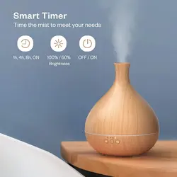 دستگاه بخور/خوشبو کننده و رطوبت ساز (آروماتراپی هوشمند) Vivlot, Aroma Diffuser |  با تایمر و 7 نور RGB، مدل | 500 میلی متر VL-PCN009